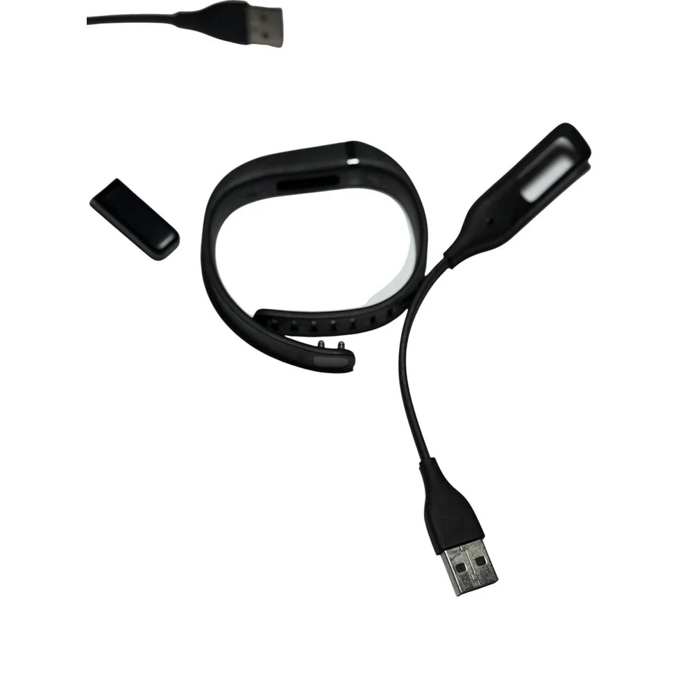 Fitbit Flex Wireless Activity Tracker Black Band Charger Untested Black Exercise